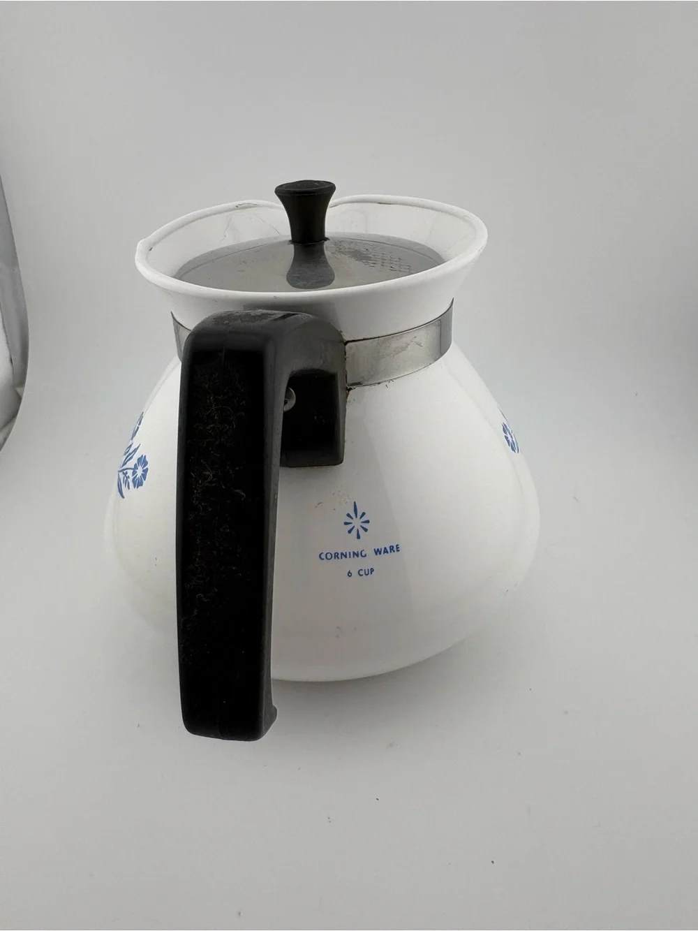 Corning Ware Blue Cornflower 6-Cup Teapot with lid